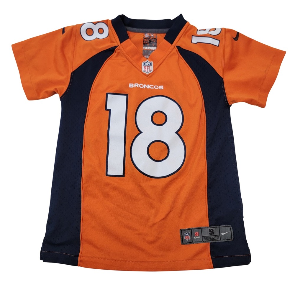NFL Denver Broncos Peyton Manning 18 Jersey Youth Small Authentic